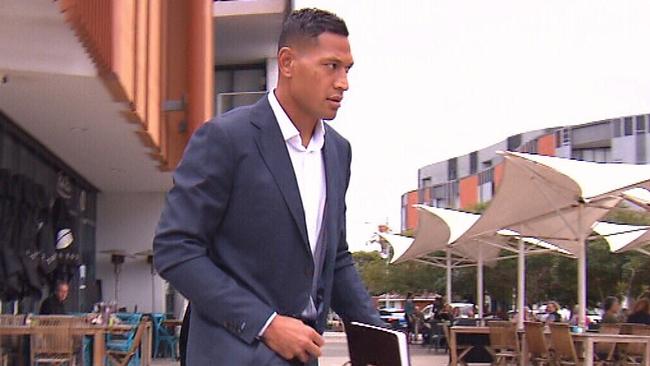 Israel Folau has shown no remorse for his part in the saga. Picture: 7NEWS