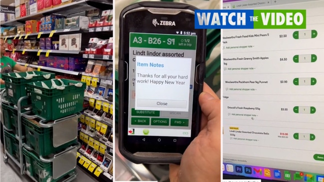 How to leave messages for Woolies staff