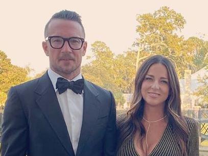 Social media images of Hillsong pastor Carl Lentz with wife Laura Lentz. , From source:https://www.instagram.com/p/CHONe5ODr9z/