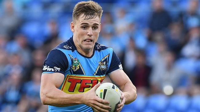 A J Brimson of the Titans during the Round 11 NRL match between the Gold Coast Titans and the Newcastle Knights. Photo: AAP