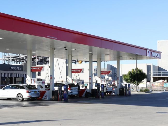 Covid site Ampol Petrol Station, Hendra. Picture: Liam Kidston