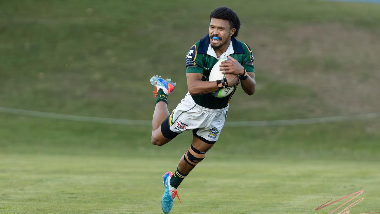 USC Barbarians player Jona Koroiadi in action. Picture: Nicola Anne Photography