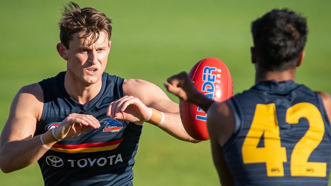 Matt Crouch at Adelaide Crows training, on July 13th, 2021, at West Lakes. Picture: Tom Huntley