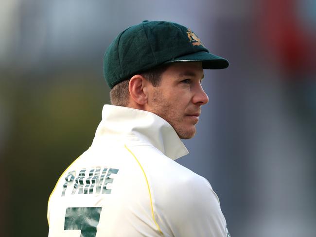 Tim Paine during an Ashes Test in England. Picture: Getty