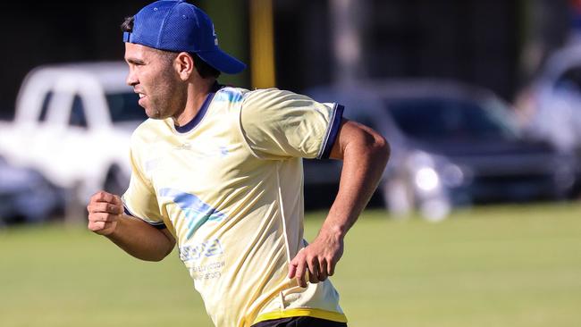 Stengle training with Woodville West-Torrens on Monday night. Picture: Russell Millard