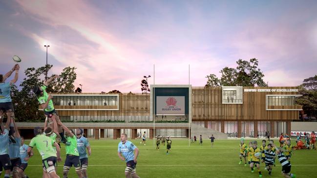 An artist’s impression of how the new NSW Rugby headquarters in Daceyville will appear.