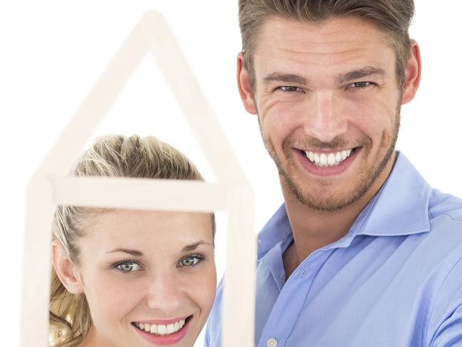 A couple buying their first home and are working to pay off the mortgage. Picture: iStock.