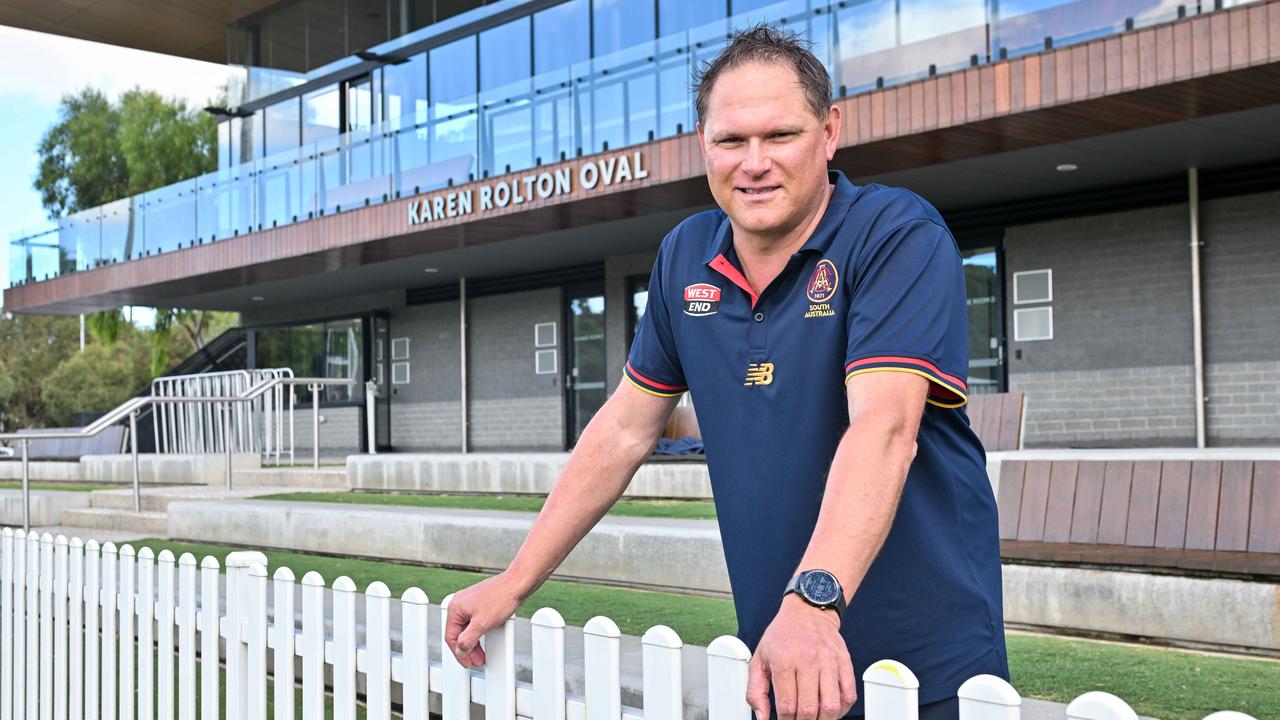 South Australian cricket coach Ryan Harris. Picture: Brenton Edwards