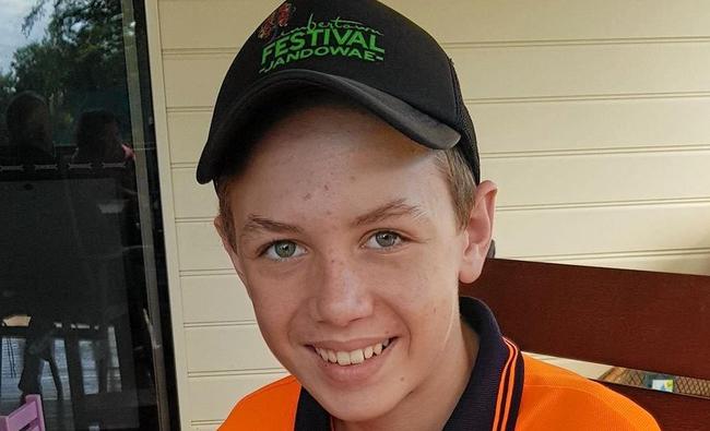 Tristan Sik, a year 8 Victory College student, remains a in a critical condition in hospital after crashing into a car on his push bike. Picture: Contributed