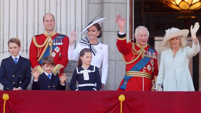 Here she was pictured with her family during the Trooping the Colour at Buckingham Palace. Picture: Chris Jackson/Getty Images