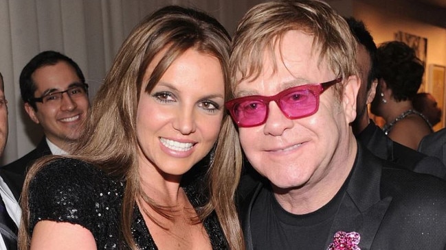 Britney Spears and Elton John have collaborated on Hold Me Closer, a new version of Tiny Dancer. Picture: Elton John AIDS Foundation