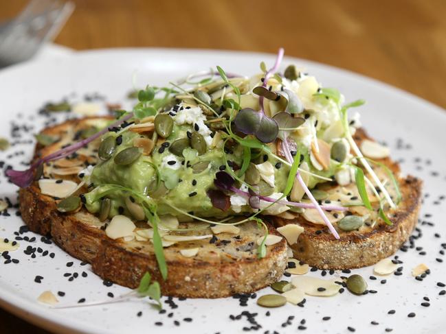 At $22 a throw, maybe make the smashed avo and toast a ‘special occasions only’ dish. Picture: Tertius Pickard