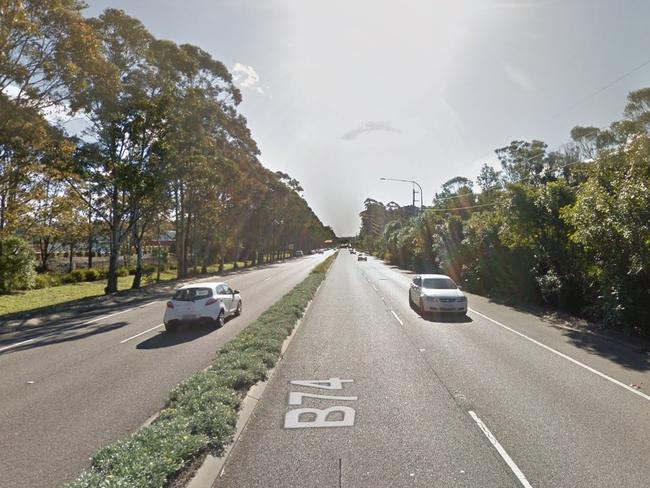 Cole was stopped in a car on Wyong Rd at Tuggerah. Picture: Google