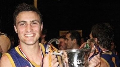 Gary Sammartino enjoying premiership success with Doncaster East.