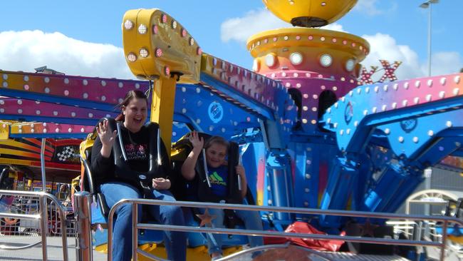 Children on the Airmaxx 360 the day before Adelene fell from it and died.