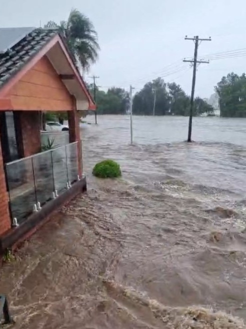 Homes are also in the firing line. Picture: Facebook