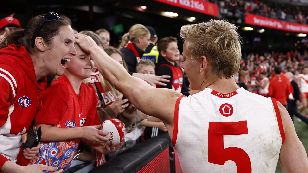 Isaac Heeney is a fan favourite. Picture: Darrian Traynor/Getty Images