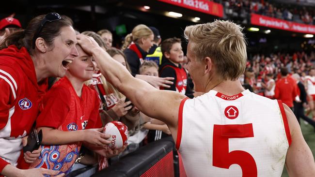 Isaac Heeney is a fan favourite. Picture: Darrian Traynor/Getty Images