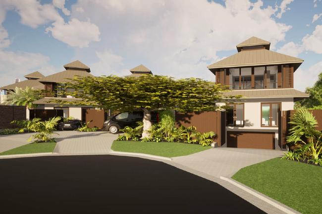 Artist impression of a mansion planned for Surfers Paradise by Tah-nee Beard