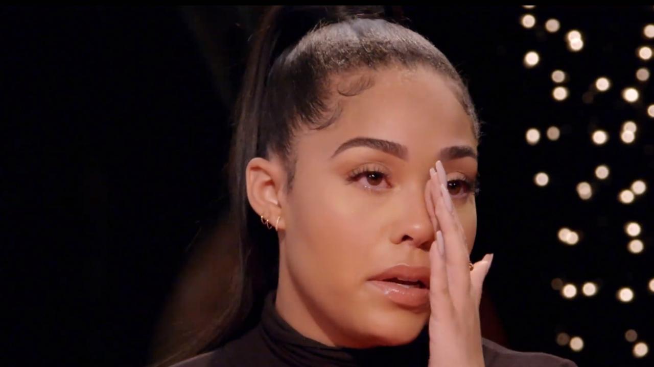 Jordyn Woods got emotional during the interview, acknowledging that she shouldn’t have been at Tristan Thompson’s house in the first place.