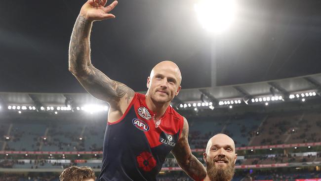 Former Melbourne captain Nathan Jones has retired. Picture: Michael Klein