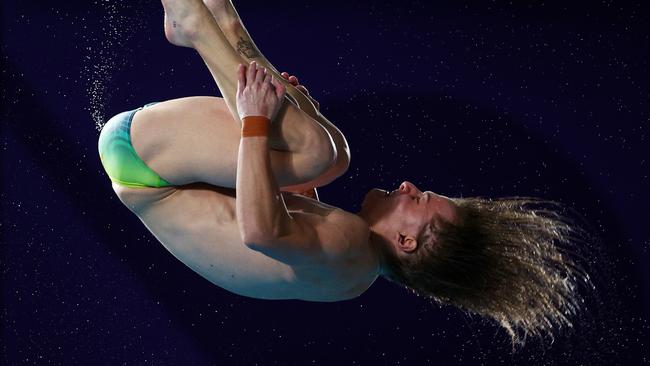 Cassiel Rousseau on his way to gold Picture: Elsa/Getty Images