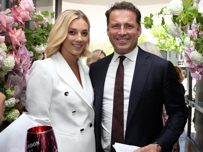 Jasmine Yarbrough and Karl Stefanovic at a fundraiser. Picture: Jane Dempster