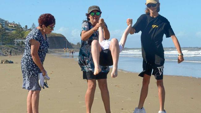 Janet Carroll, Nat Bishop, Arabella Carroll and Luke Bishop. Picture: Jann Houley