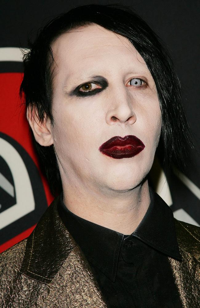 Marilyn Manson, whose real name is Brian Warner, was able to escape charges from the Los Angeles District Attorney’s Office Friday. Picture: Evan Agostini/Getty Images