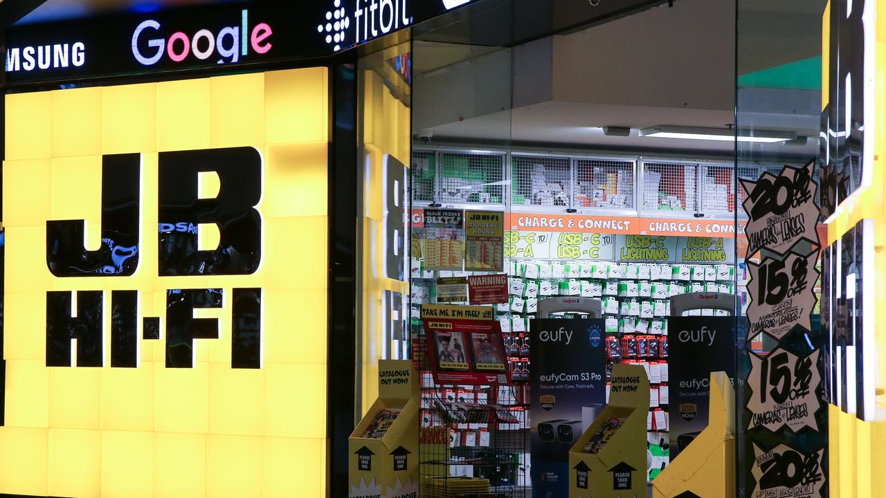 The thief used her card at JB Hi-Fi and also took out cash from an ATM where a camera captured him. Picture: NewsWire / Gaye Gerard