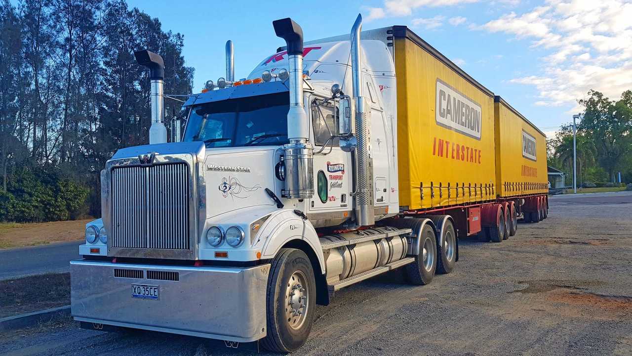 DRAMATIC CHASE: A truck sustained damage after the 47-year-old driver was involved in a police pursuit on Saturday night. Picture: Frank Redward