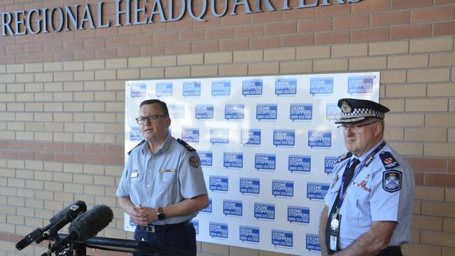 Queensland Operation Manager Stephen Johns and Queensland Police Service Assistant Commissioner Mike Condon talk about a horrific crash that killed four Korean woman at The Summit, north of Stanthorpe.