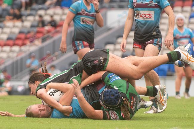 Mackay Cutters vs Townsville Blackhawks Harvey Norman U17's Saturday 22 February 2025 Picture:Michaela Harlow
