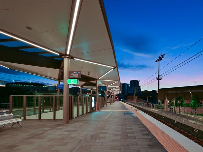 Cross River Rail supplied pictures of the newly completed Exhibition Station located next to the RNA Showgrounds Picture Supplied