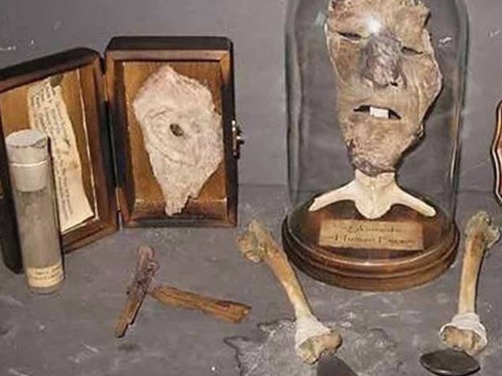 Gein’s ghastly objects included human face masks and cutlery made from arm ...