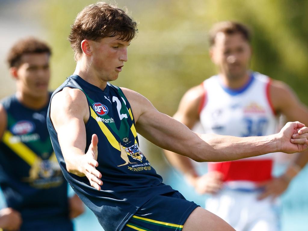 Shanahan put on a show in the VFL. (Photo by Michael Willson/AFL Photos via Getty Images)