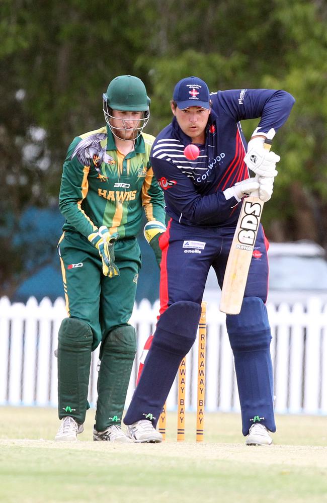 Dayne Siede bats for Mudgeeraba. Picture: Richard Gosling