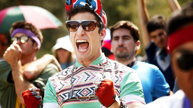 Scene from Tour de Pharmacy, now showing on Foxtel Now, Foxtel On Demand.