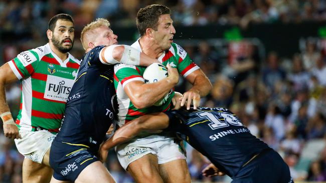 Sam Burgess never stopped trying for the Rabbitohs.