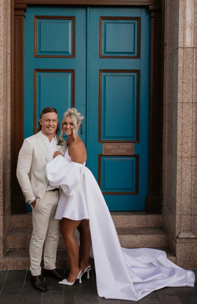 Reuben Cotter and Mackenzie Falco wedding. Picture: Jakob – Studio67