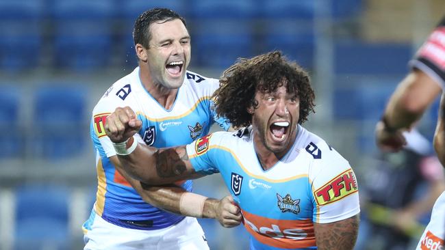 The Titans gave up an early lead against the Broncos in their trial clash. (Photo by Chris Hyde/Getty Images)