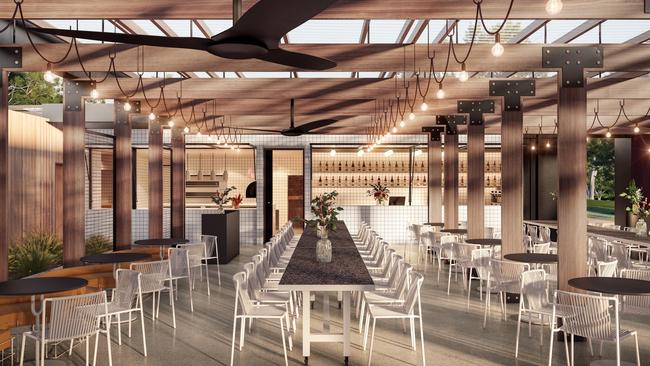 Artist’s impression of the interior of the Mitolo family's new McLaren Vale restaurant Frankie