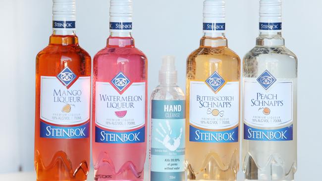 From schnapps and liqueurs to hand sanitiser. Steinbok Schnapps has added a new product to its line up. Picture: Sue Graham