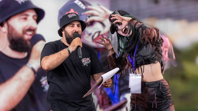 DJ Tricki and Zombie Cosplayer at Geekfest Top End. Picture: RexYu Photographer