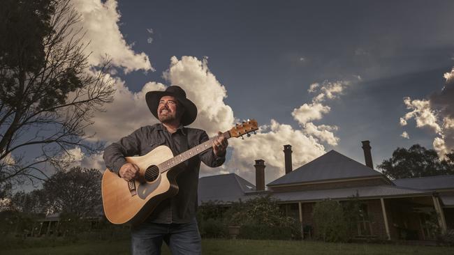 Farriss on his property outside of Tamworth. Photo: Glenn Hunt / The Australian