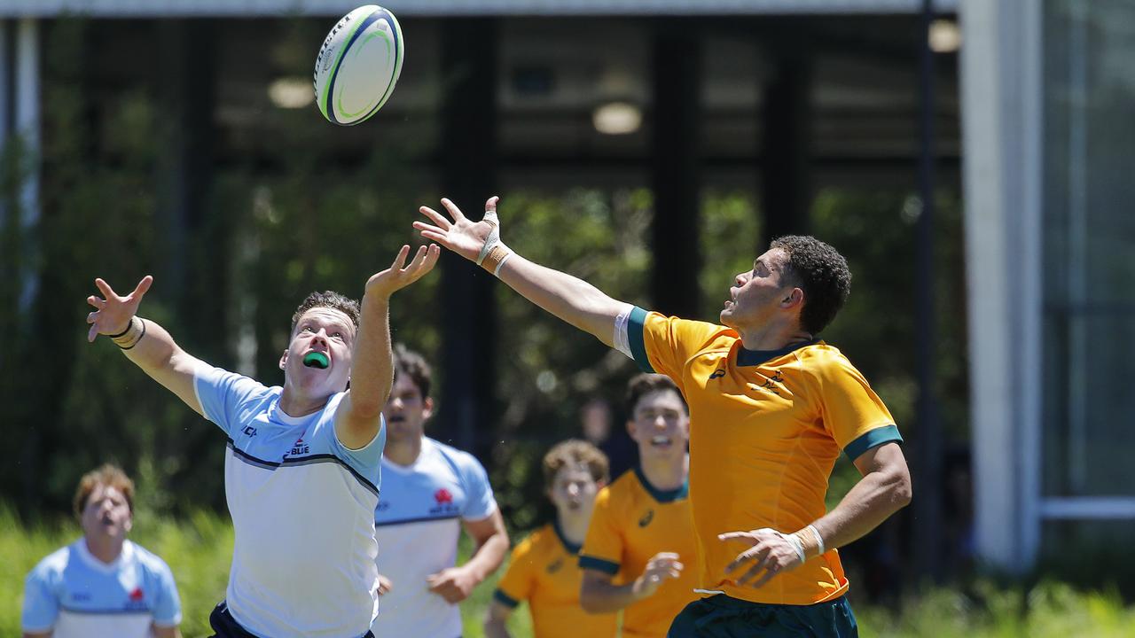 Action from the Australian U16s v NSW Waratahs U17s match