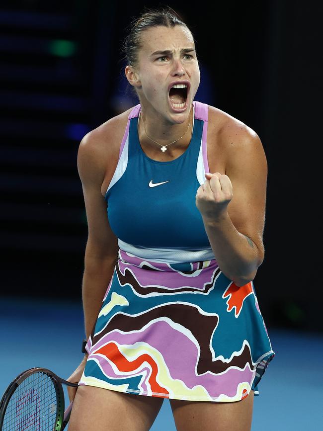 Fellow defending AO champion Aryna Sabalenka will take part in Djokovic’s special event. Picture: Michael Klein