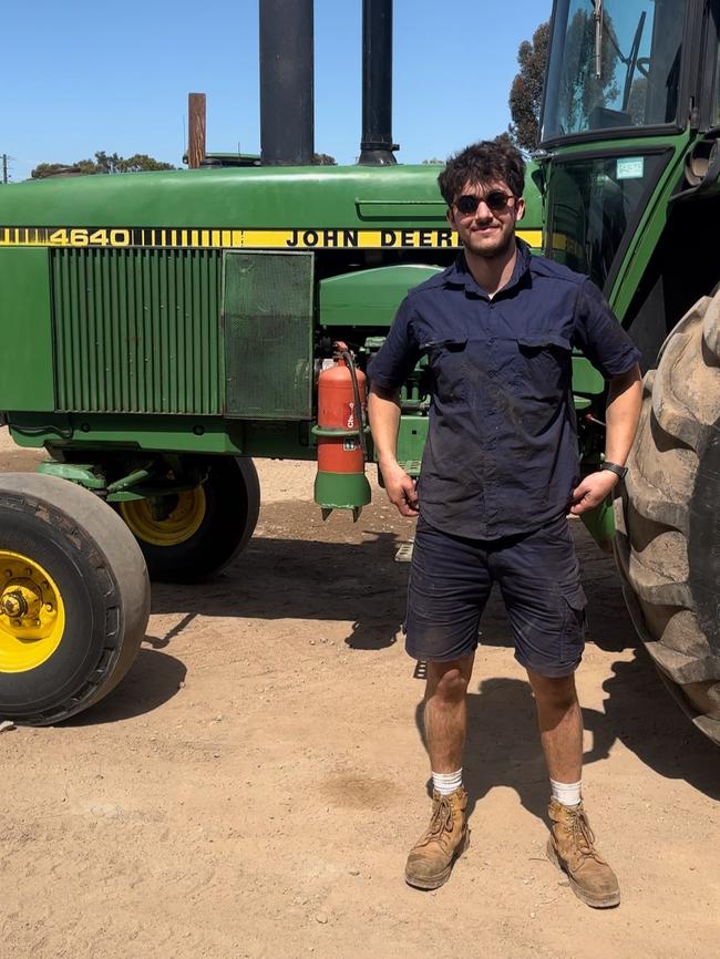 French backpacker Olivier Barsotti had his flight cancelled from Mackay to Melbourne at the last minute on Sunday. Picture: Contributed