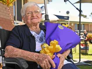 Milford Grange Retirement Village and Aged Care Community 10th anniversary morning tea. Thelma Young, 98, has been there for 10 years. Picture: Cordell Richardson