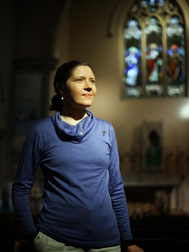 ‘I’ve lived in the world”: Sister Jane Maisey at St Mary McKillop Church in North Sydney.Picture: Tim Hunter.